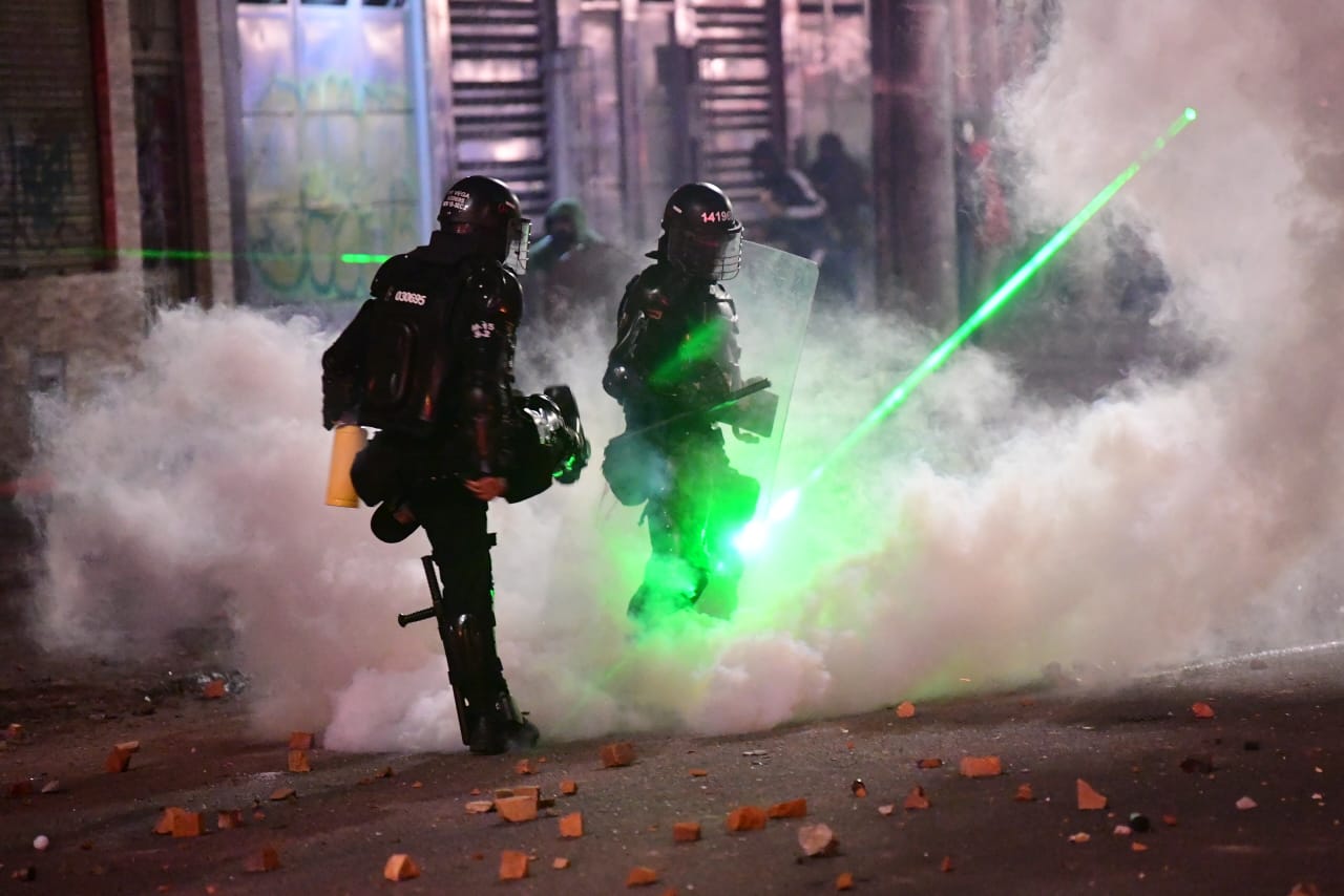 Fotos de los disturbios en la jornada del 19M en Bogotá.