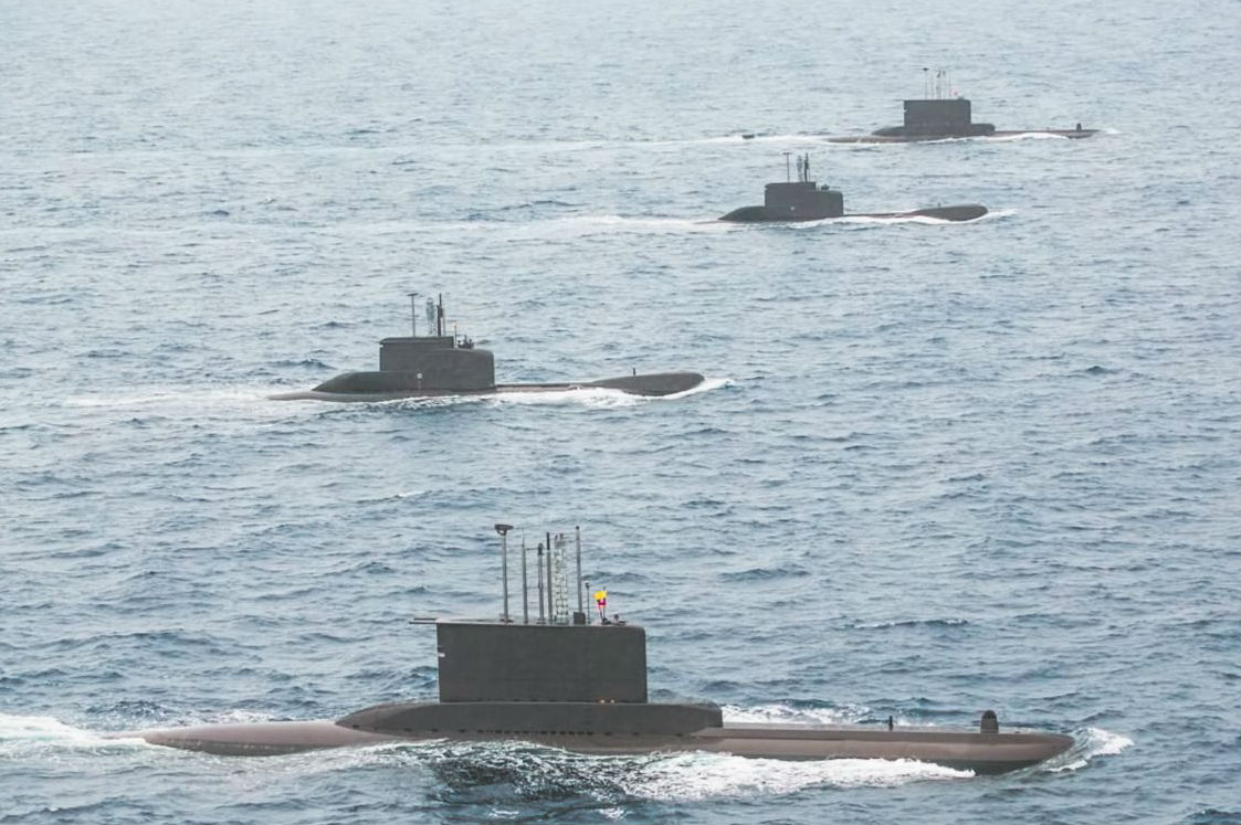 Los sumergibles para guerra naval con que cuenta el país son el Pijao, el Tayrona, el Intrépico y el Indomable, que patrullan tanto en el Atlántico como en el Pacífico. / Cortesía Ministerio de Defensa