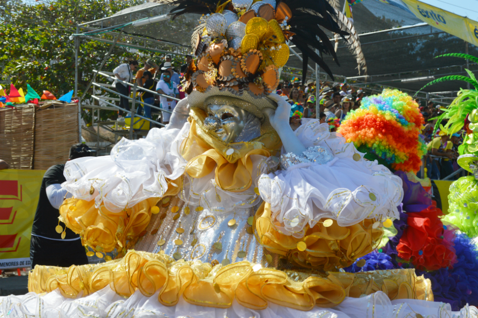 Una de las imágenes que dejó la celebración de esta edición del Carnaval de Barranquilla.