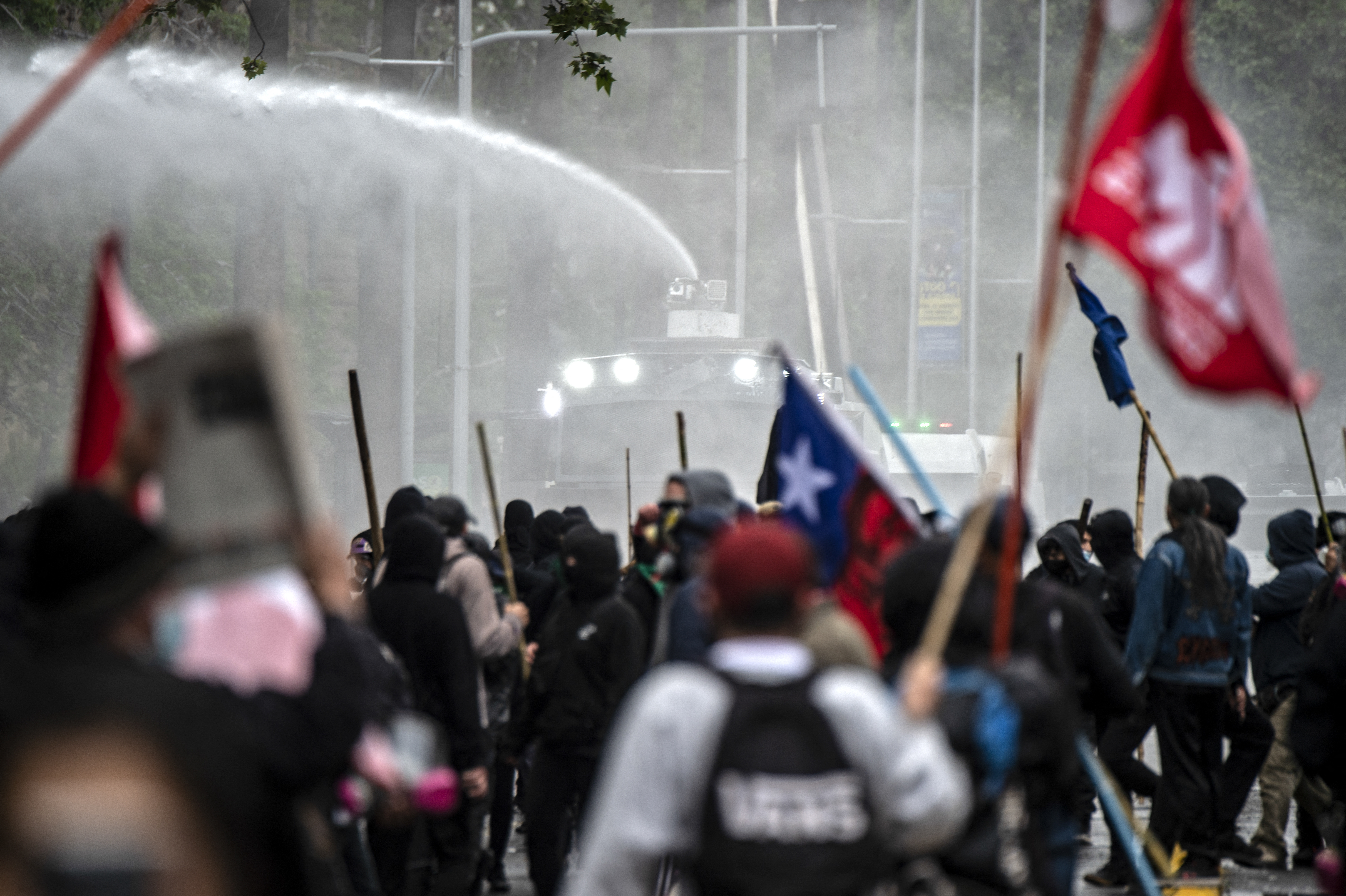 En fotos: la marcha mapuche que resultó en enfrentamientos con la policía en Chile