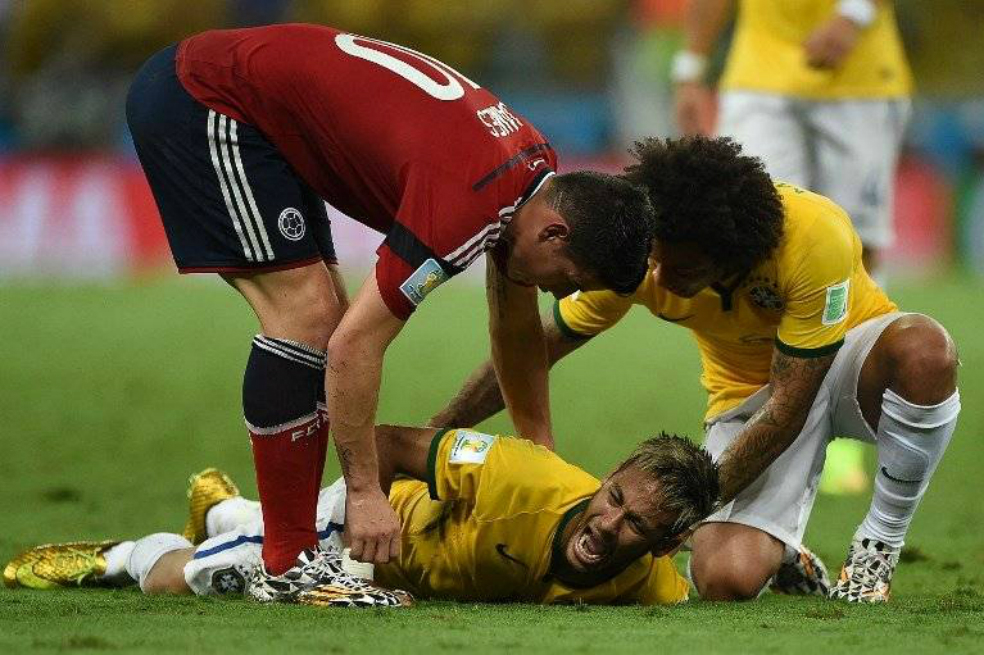 Neymar y los recuerdos de su lesión en Brasil 2014