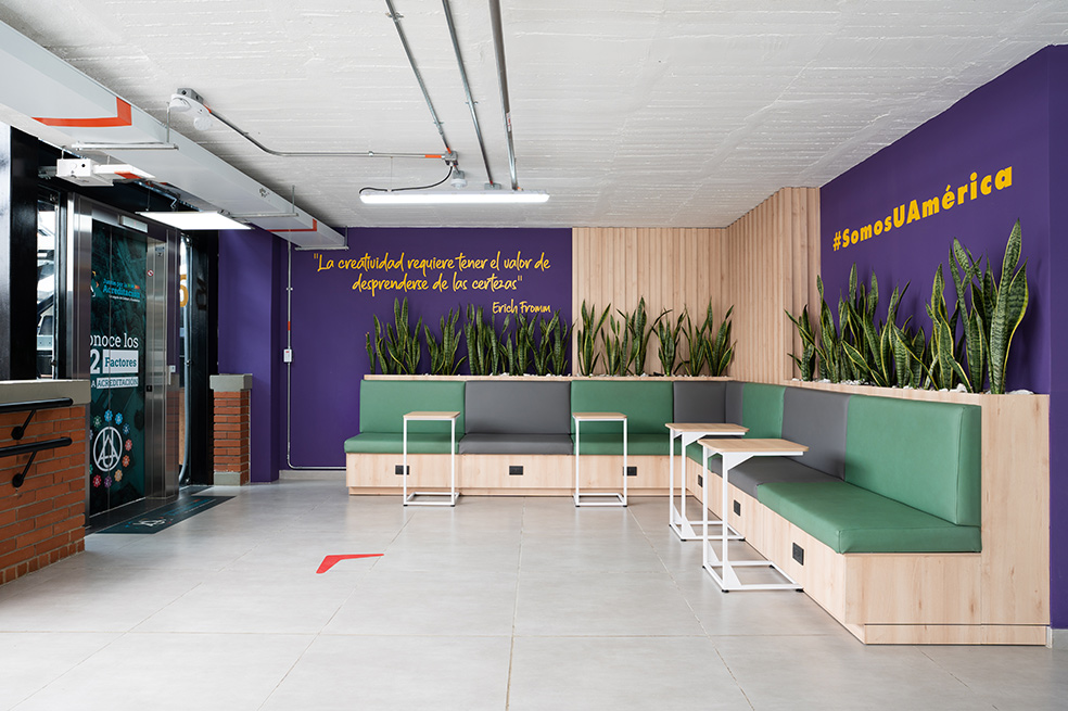 Zona de estar, 6to nivel, EcoCampus de los Cerros.