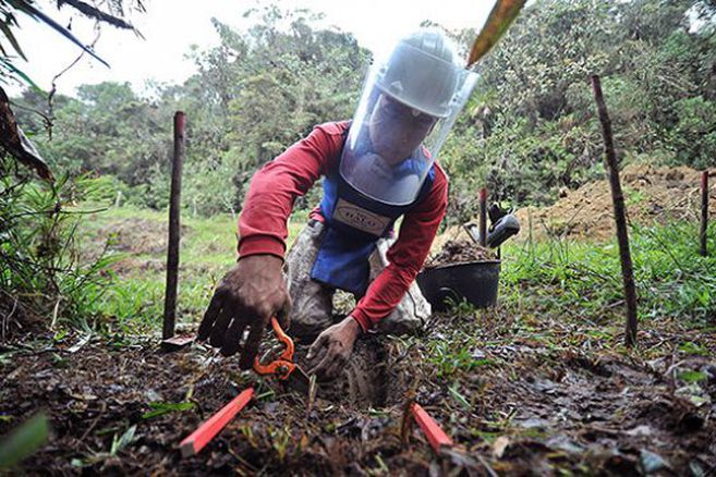 Gobierno colombiano pide prórroga para eliminar minas antipersonal