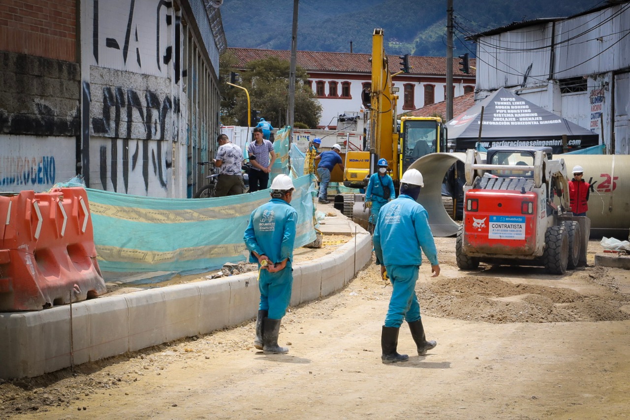 Avanza el traslado de redes del acueducto por primera línea del metro de Bogotá