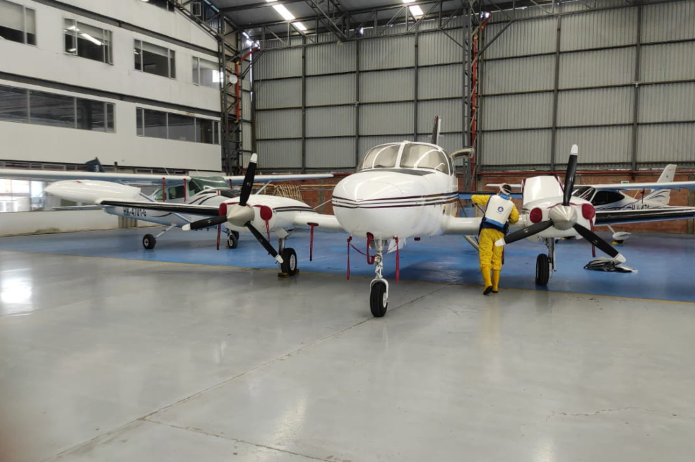 La empresa ha desinfectado aeropuertos