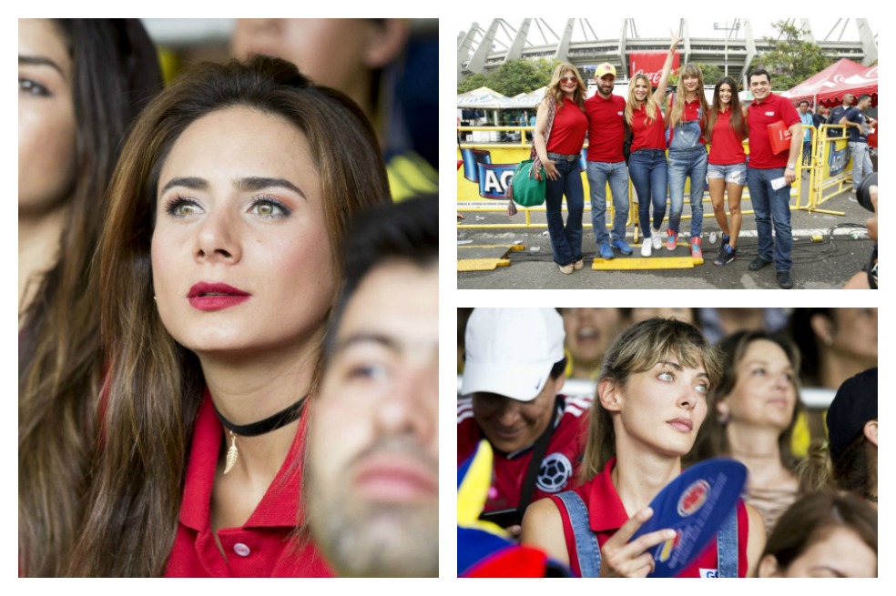 Imágenes de los famosos que estuvieron en el partido entre Colombia y Uruguay