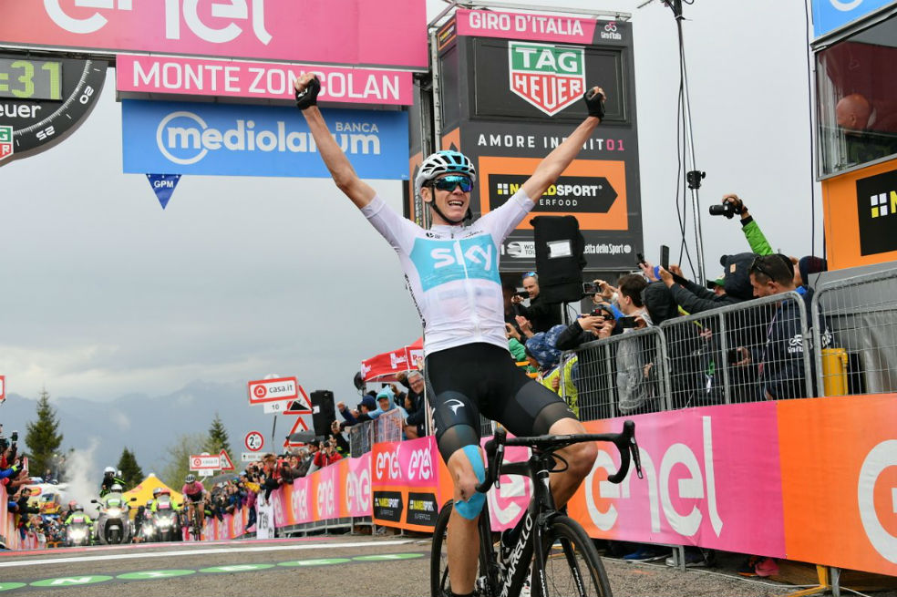 Chris Froome silenció las críticas y ganó la etapa reina del Giro de Italia