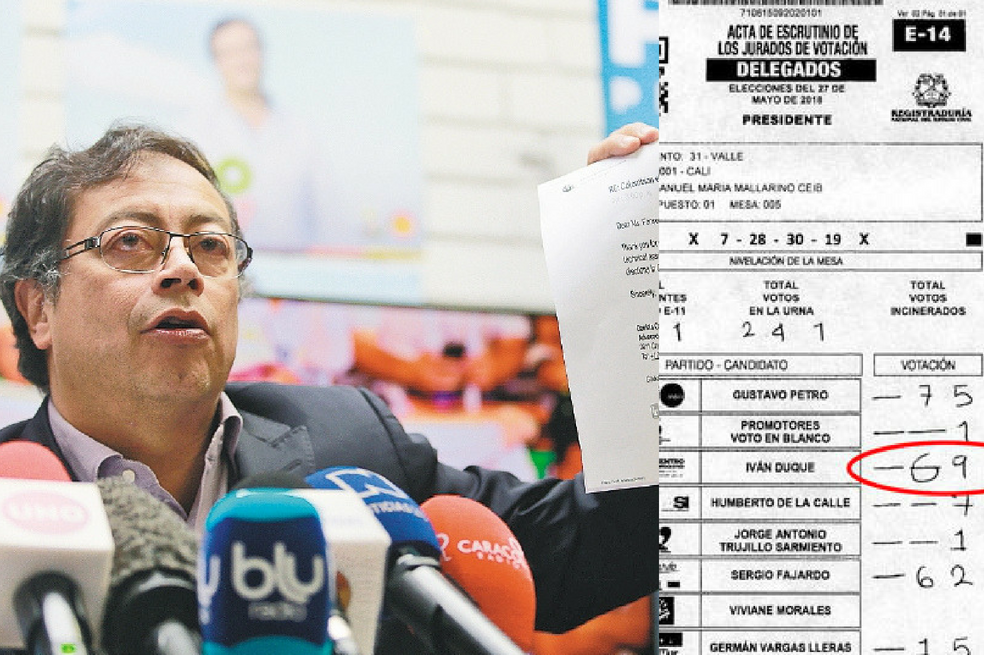 Gustavo Petro denuncia presunto fraude en elecciones presidenciales