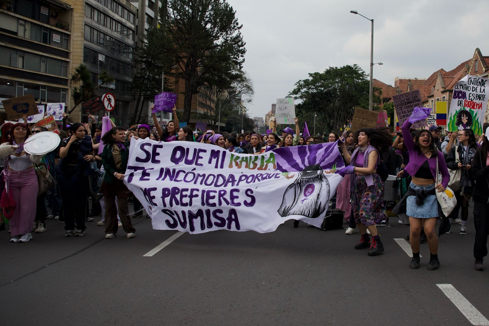 Así se vivió la marcha en conmemoración del Día Internacional de la Mujer