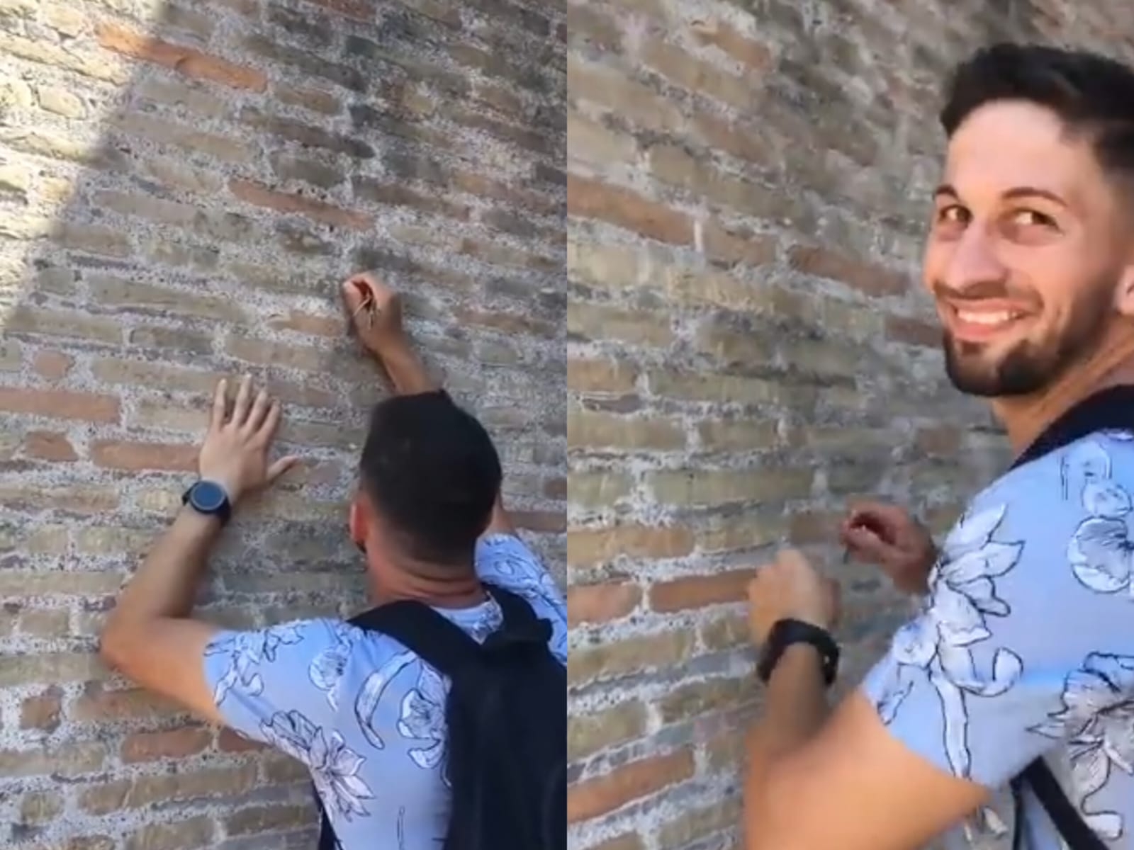El Gobierno italiano identifica al turista que escribió su nombre en el Coliseo