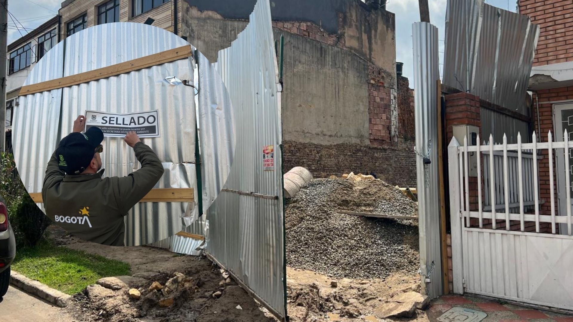 Por falta de gestión de residuos, sellan obra privada en el sur de Bogotá