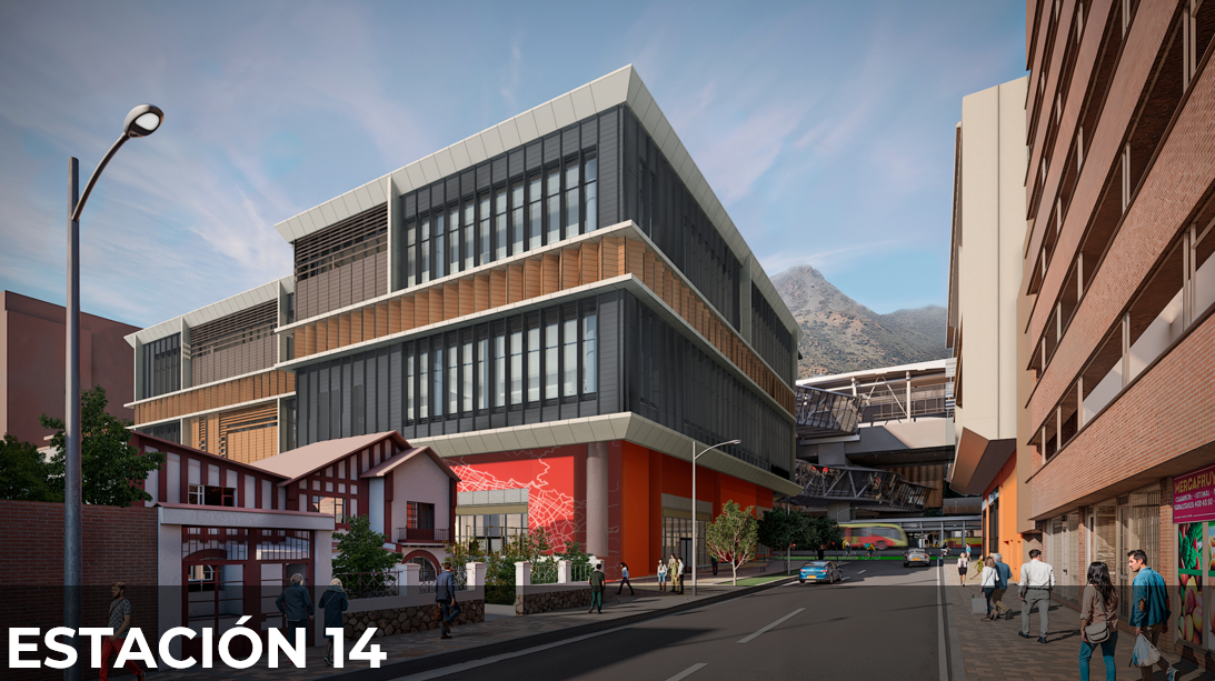La estación 14 estará ubicada en la Av. Caracas entre calles 42 y 44.