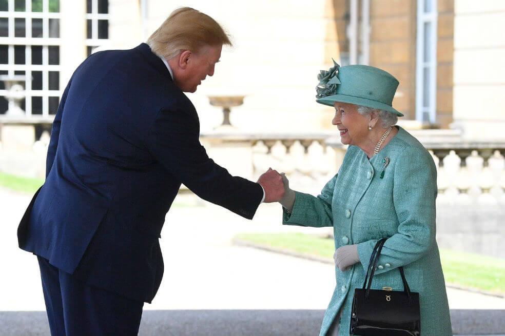 En fotos: Así fue el encuentro de Trump con la reina Isabel II en Reino Unido