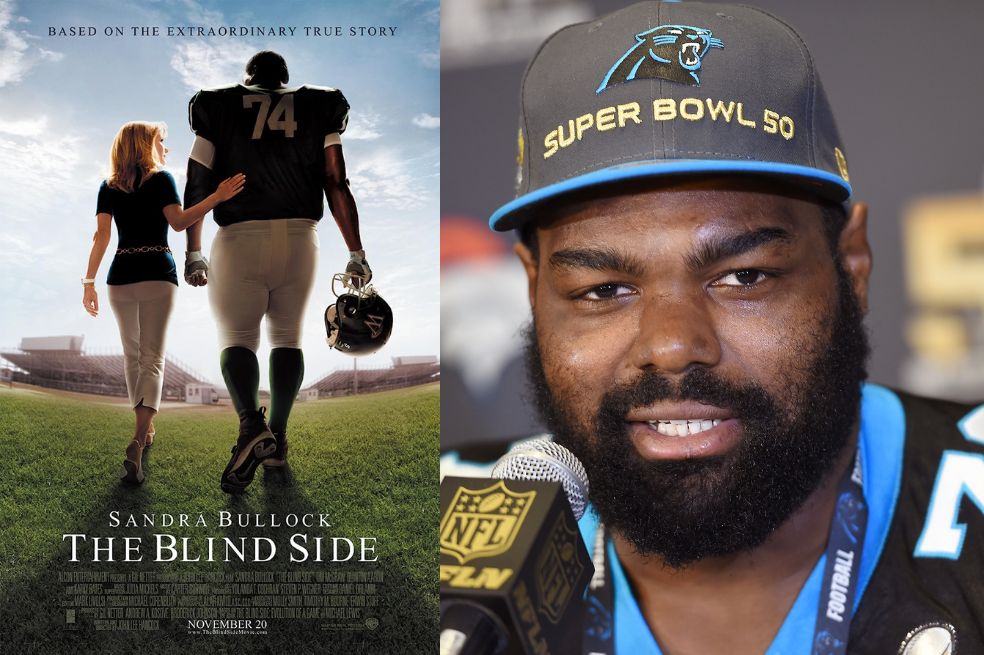 La película "The blind side" estrenada en 2009, está basada en la historia del exfutbolista de la NFL, Michael Oher.