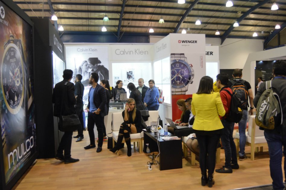 Así fue el stand de Fossil Group durante WatchBO Bogotá 2016. /Cortesía