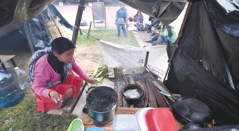 Comunidad Embera - Desplazados - Parque Tercer Milenio