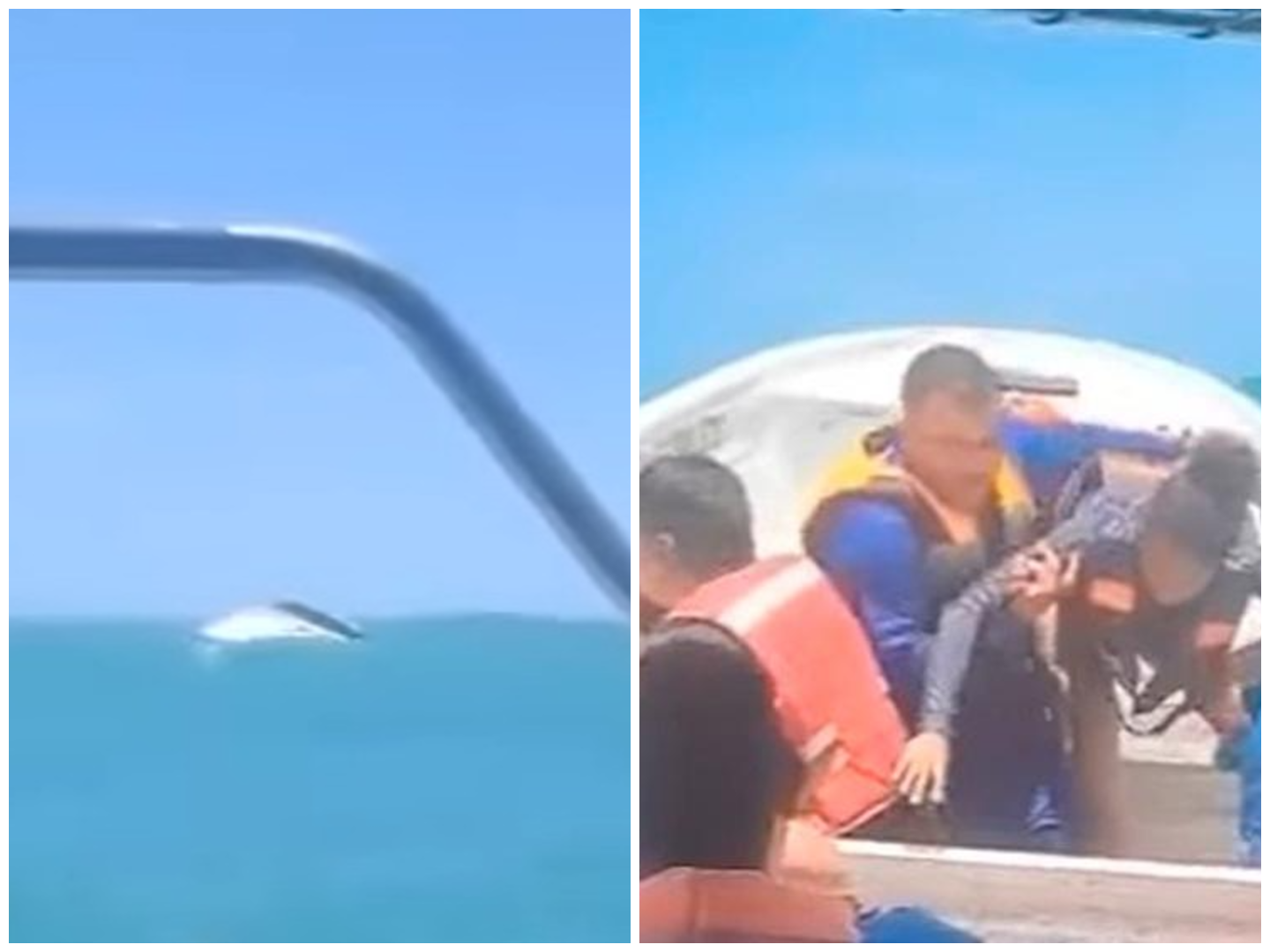 Rescataron a 17 turistas que naufragaron camino al Tayrona, en Santa Marta