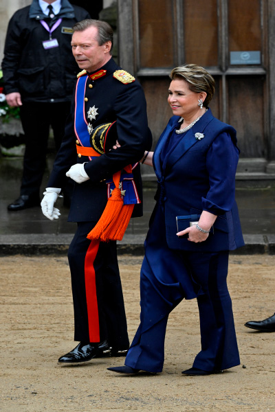 Los grandes duques de Luxemburgo, María Teresa y Enrique.