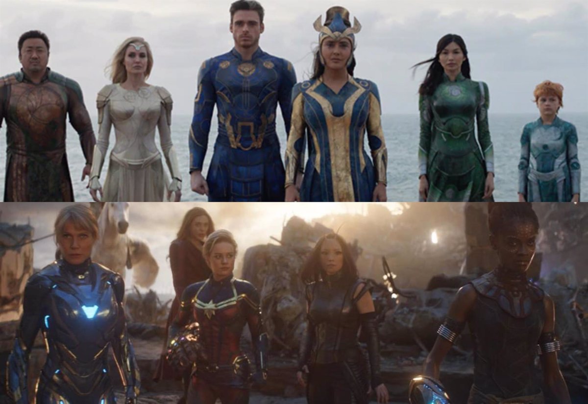 Eternals y Vengadores son dos colectivos creados por Marvel.