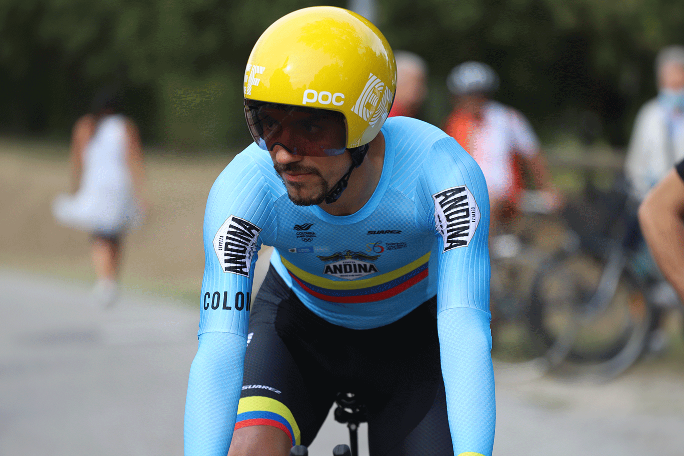 Daniel Felipe Martínez, puesto 18 en la contrarreloj del Mundial de Ciclismo