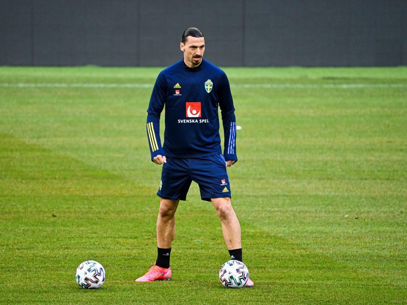 El delantero Zlatan Ibrahimovic, jugador del AC Milan.