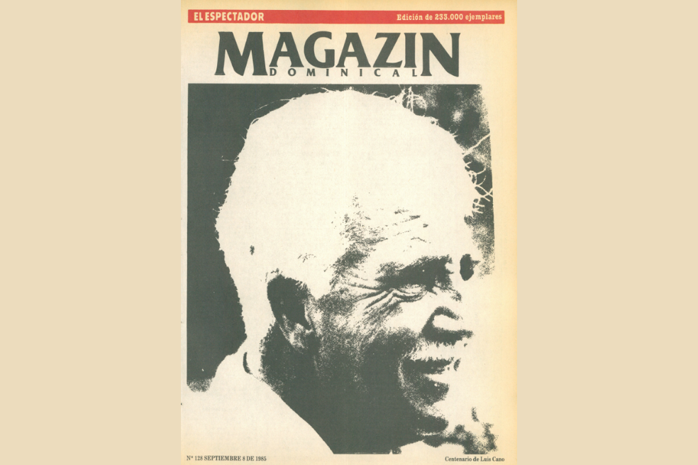 Portada dedicada a Luis Cano, quien fue director del diario El Espectador.