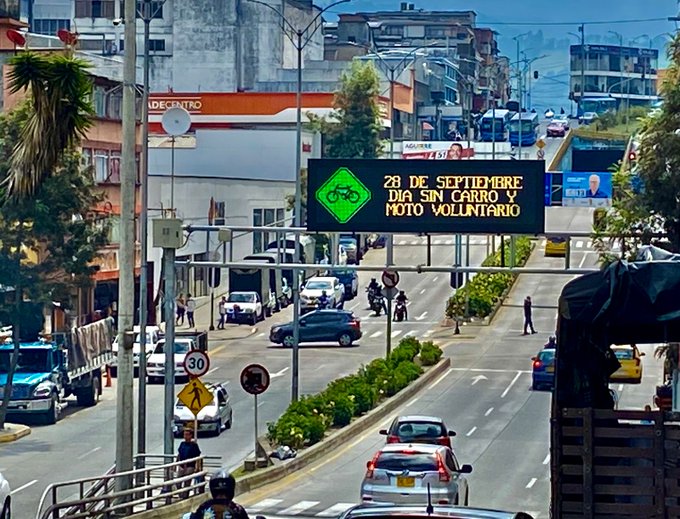 Así será el Día sin carro y sin moto voluntario en Manizales