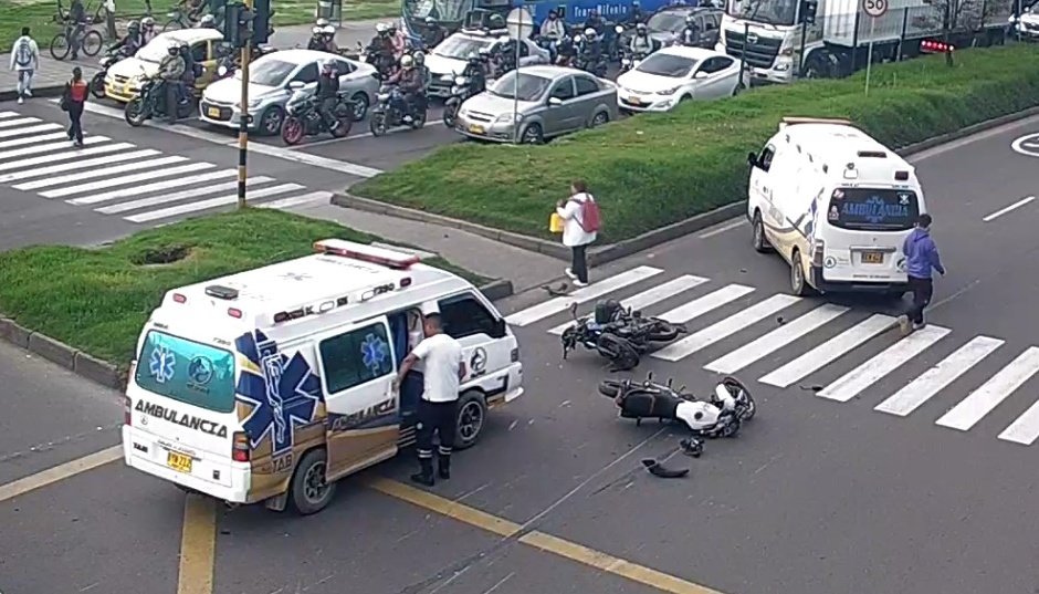 Accidente este 30 de diciembre en av. Ciudad de Cali.