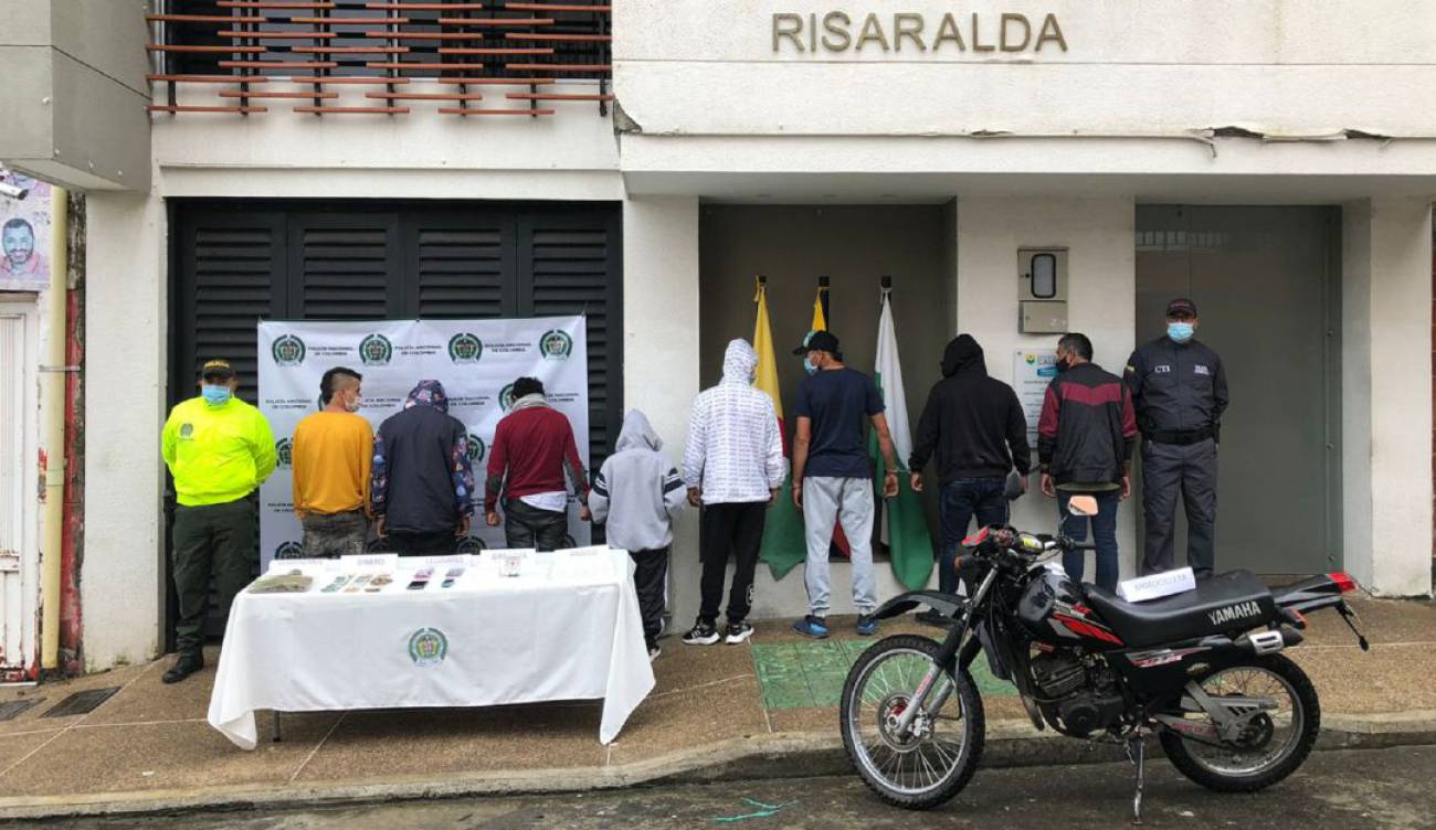Desmantelan banda delincuencial ‘La Colina’, dedicada al microtráfico en Caldas