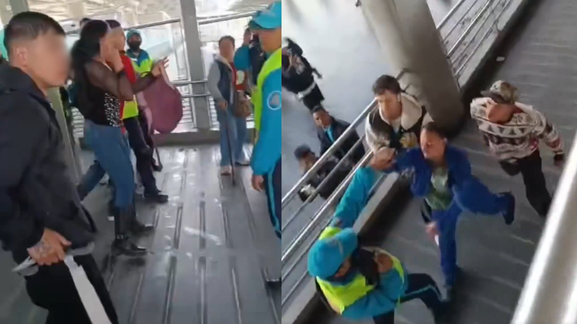 Guardas de seguridad de Transmilenio fueron atacados a cuchillo cuando enfrentaron a colados