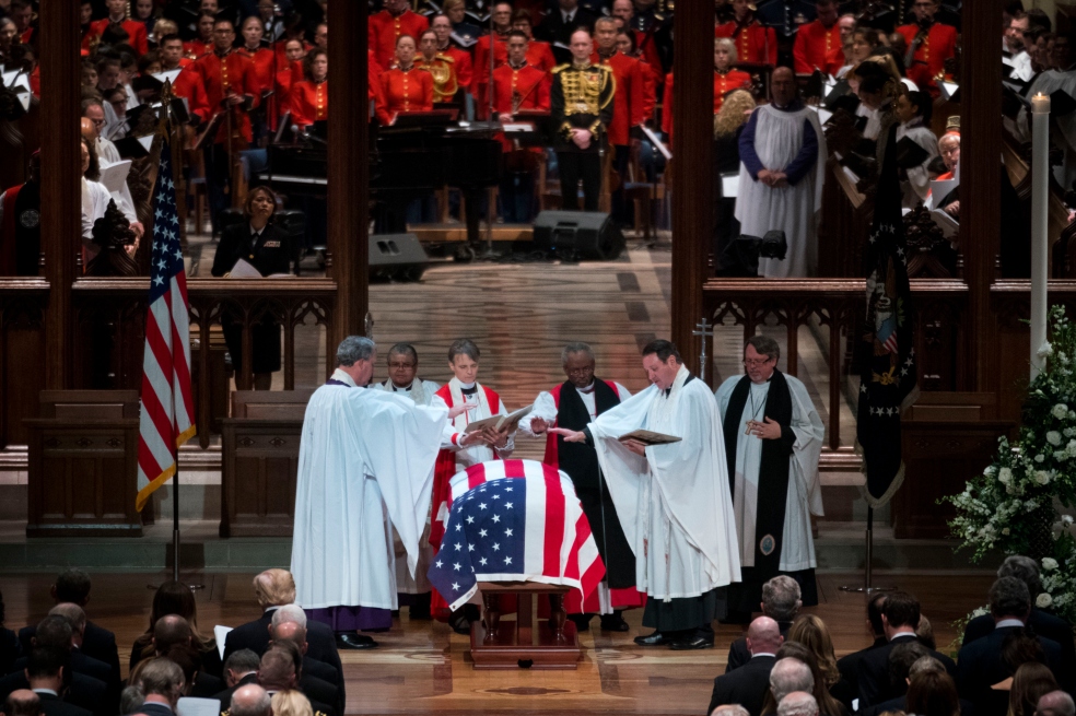 En fotos: así despidieron al expresidente estadounidense George H. W. Bush
