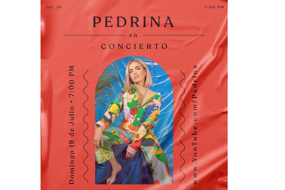 Pedrina anuncia concierto virtual con su banda en vivo
