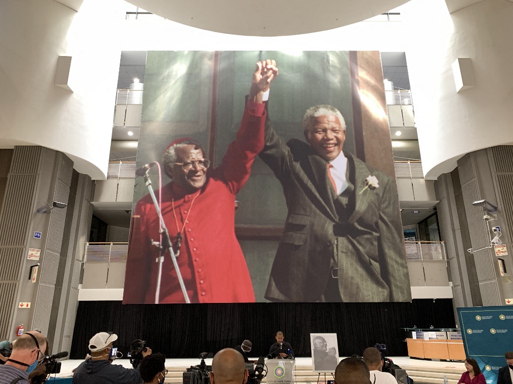 Desmond Tutu y Nelson Mandela