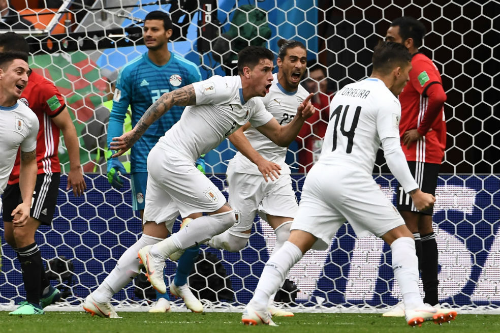 Grito de guerra: Uruguay venció 1-0 a Egipto en el último suspiro