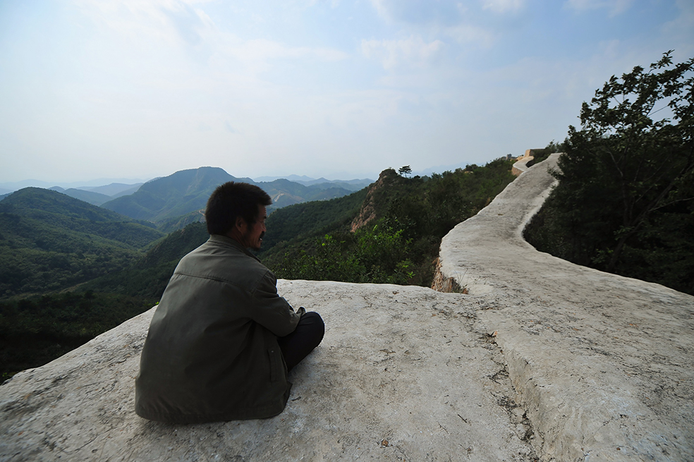 Imágenes de la ‘restauración’ de la Gran Muralla China con cemento