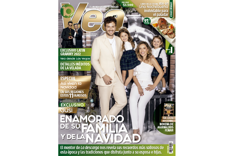 Gusi y su familia protagonizan la portada de Navidad de la Revista Vea.