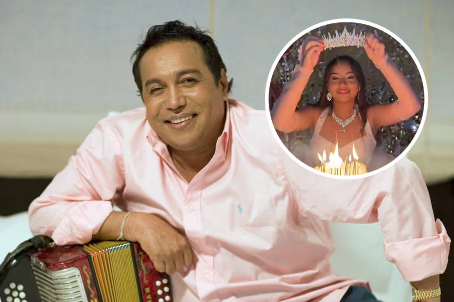Diomedes Díaz abrazó a su hija en sus 15 años. Su mamá publicó video hecho con IA