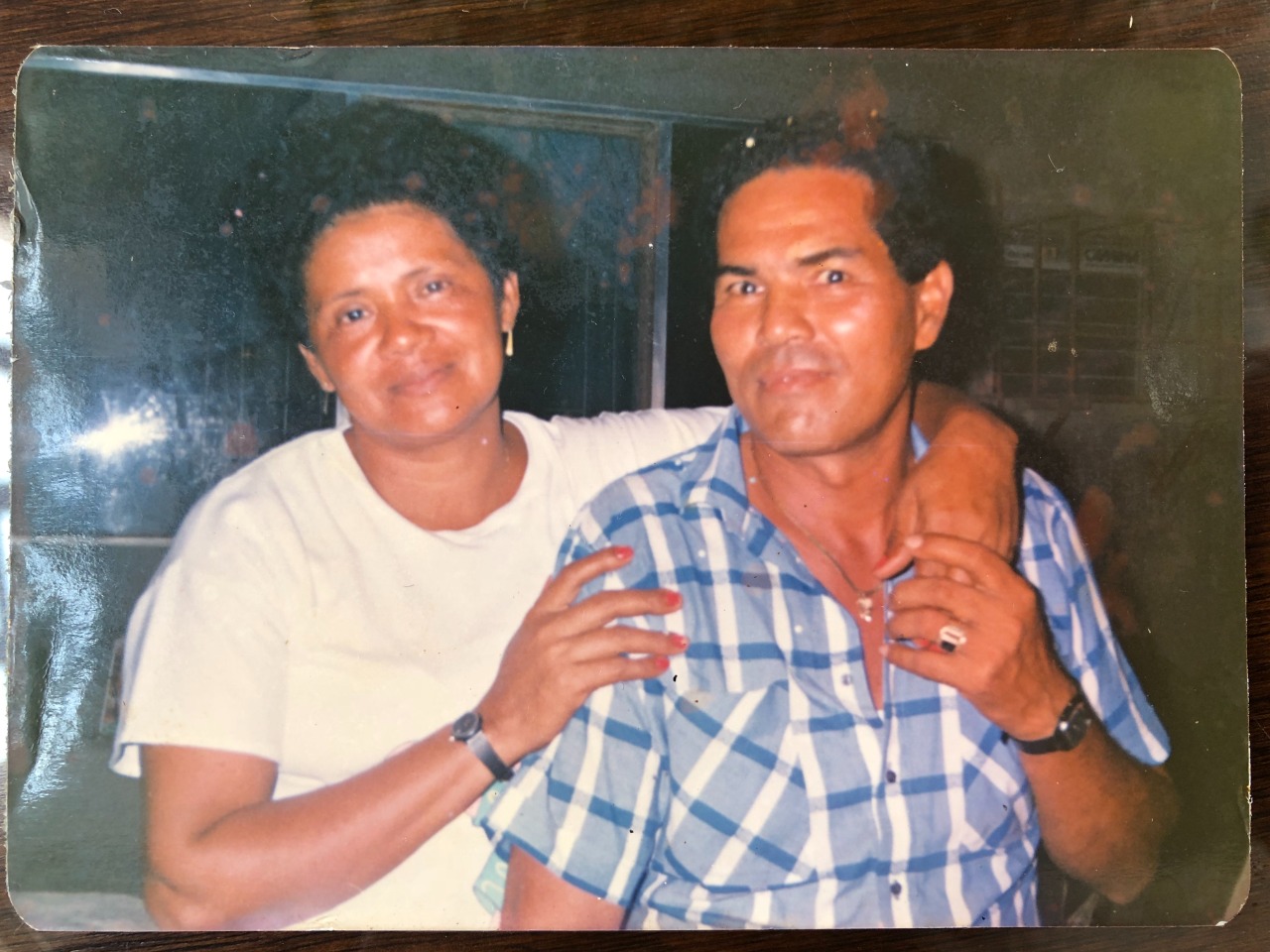 Armida Pineda y Samuel Jiménez, este último asesinado por paramilitares, el 6 de octubre de 1996.