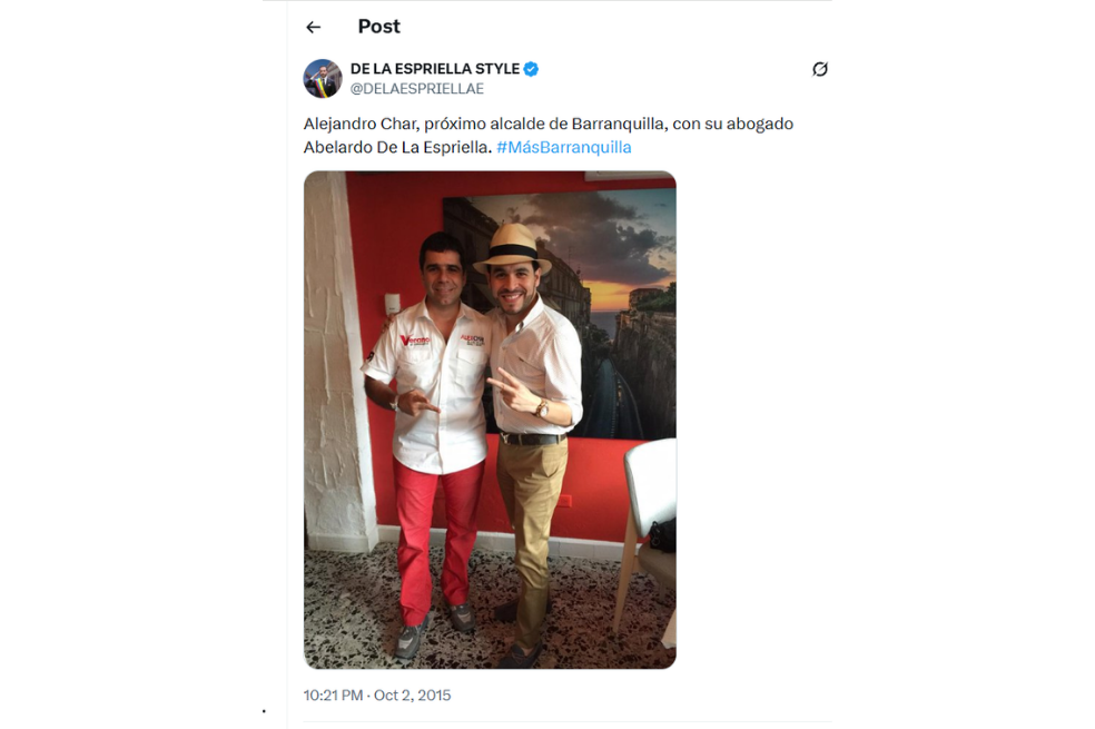 Abelardo de la Espriella y Alejandro Char