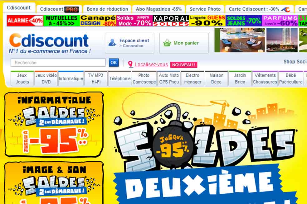 Cdiscount, el otro sitio web del Éxito