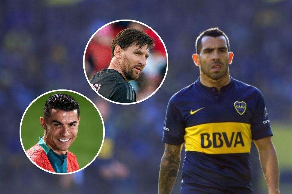 Lionel Messi y Cristiano Ronaldo coincidieron con Carlos Tévez como compañero.
