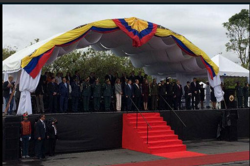 Imágenes del desfile Militar en Bogotá