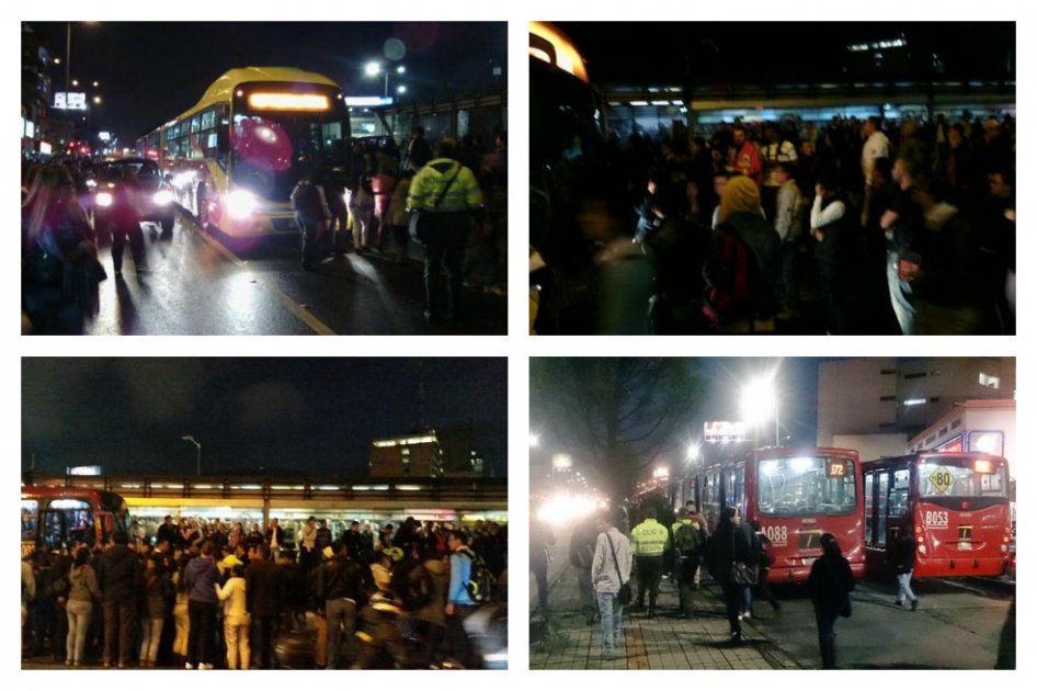 Caótica situación en TransMilenio por demoras en el servicio