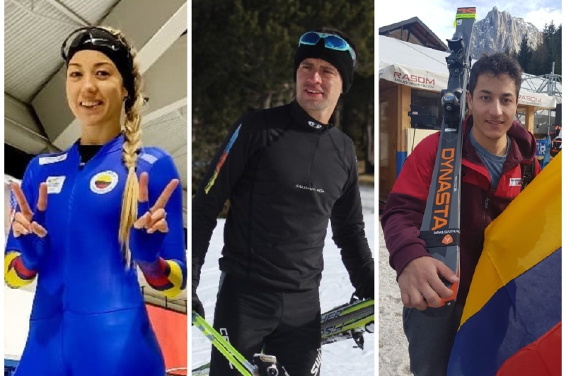Los tres colombianos en los Olímpicos de Invierno de Beijing 2022