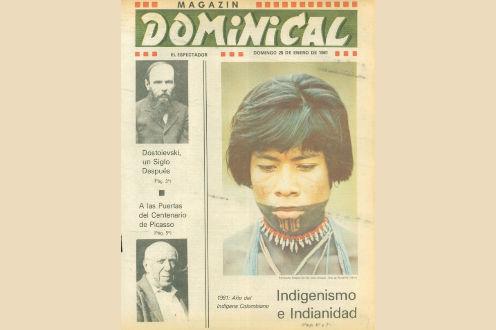 Portada dedicada al año del indígena colombiano en 1981.