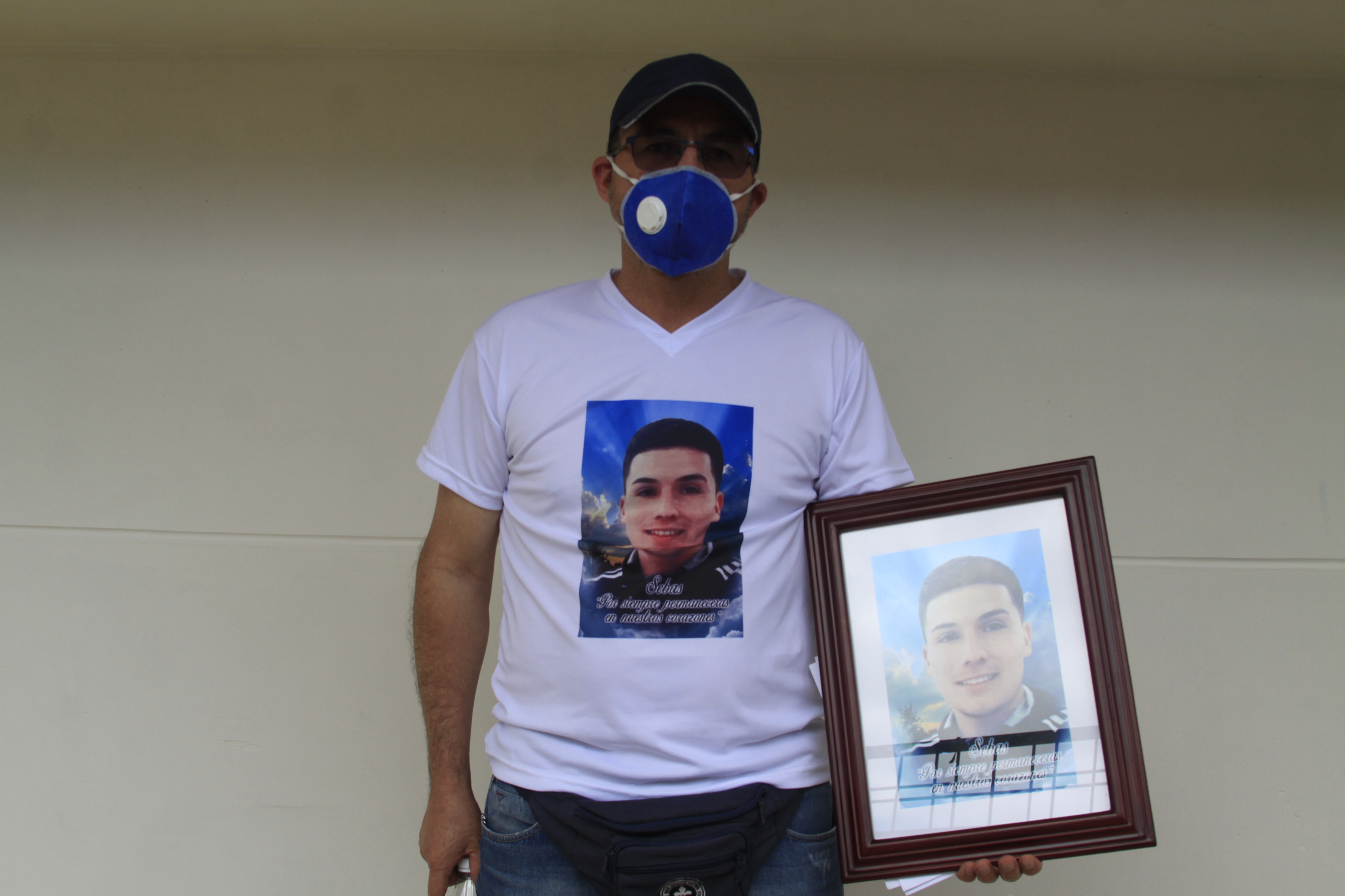 Jesús Quintero, padre de Sebastián Quintero, uno de los ocho jóvenes masacrados en Samaniego.