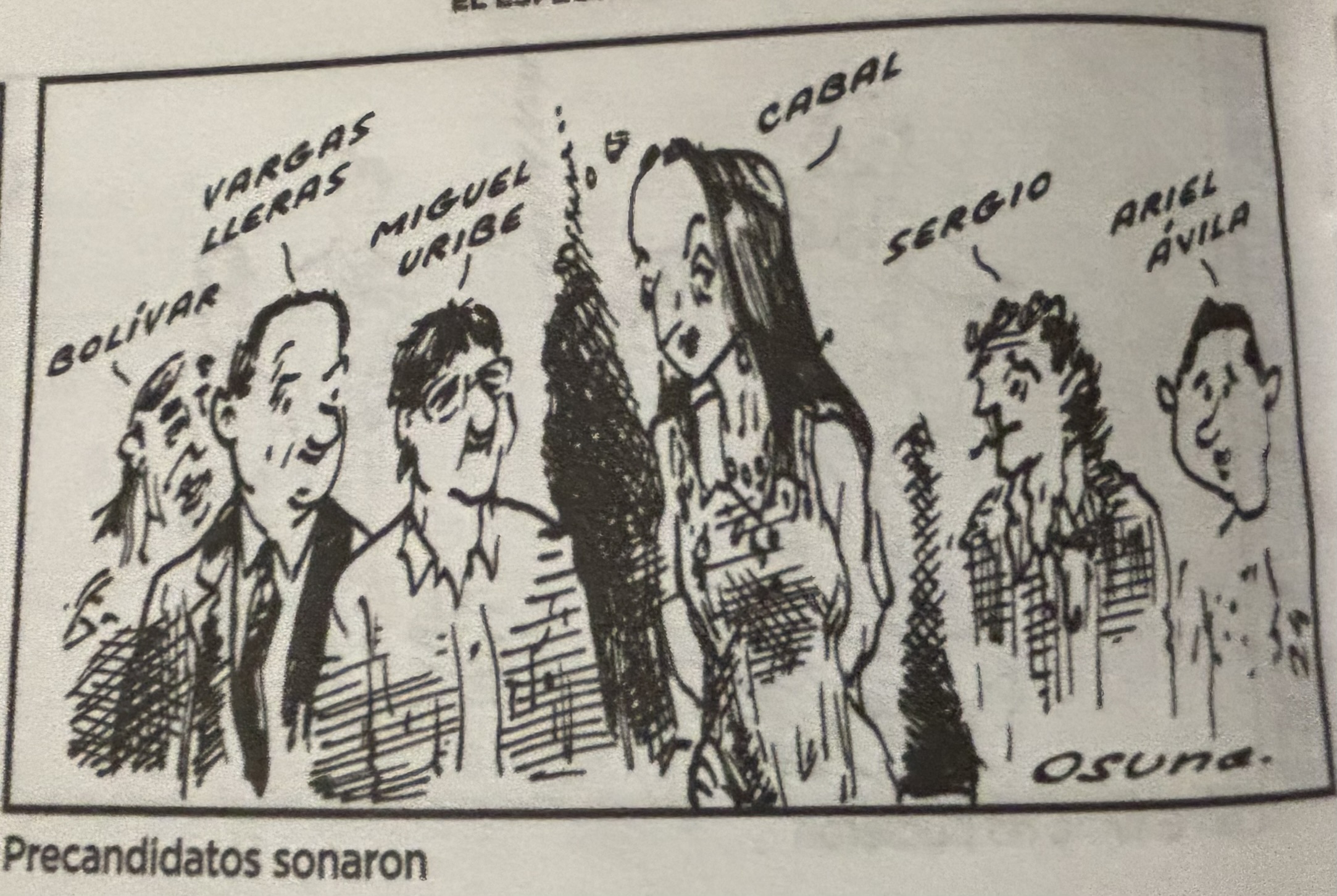 Héctor Osuna ha estado en 15 elecciones presidenciales y ya hizo su primer aporte a la decimosexta con esta caricatura publicada en diciembre del año pasado.