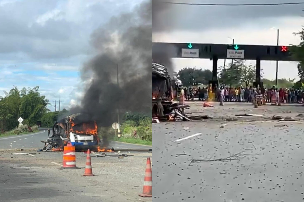 Atentado en peaje de Villa Rica (Cauca), deja un policía muerto y varios heridos