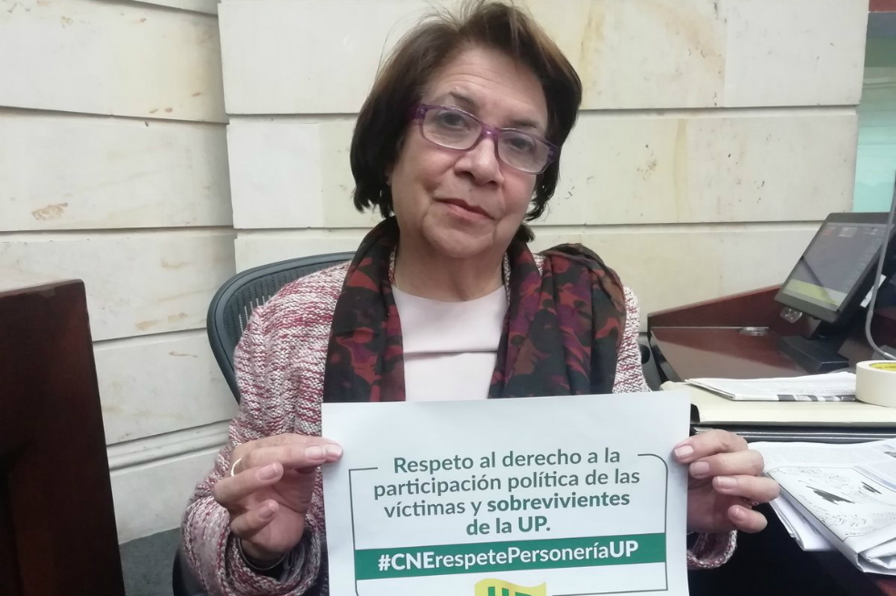 Unión Patriótica denuncia que CNE le quiere quitar su personería jurídica