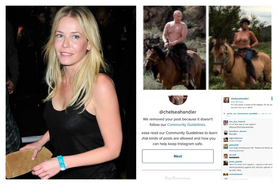 Chelsea Handler revive batalla ‘por la igualdad de pezones de Instagram’